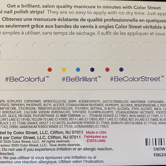 Color Street Nail Strips ~ Snow Biz - Picture 2 of 6